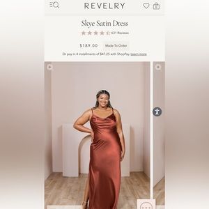 Revelry Skye Satin Regular Maxi